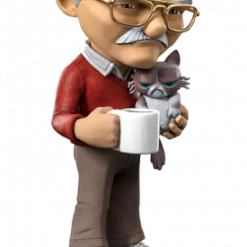 Bestpreis ⭐ Iron Studios Marvel Comics: Stan Lee With Grumpy Cat - Mini Co. Figur ✔️