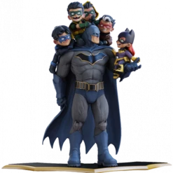 Brandneu 🧨 Quantum Mechanix DC Comics: Batman "Family" (Classic) - Q-Master Diorama 🛒