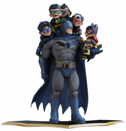 Brandneu 🧨 Quantum Mechanix DC Comics: Batman "Family" (Classic) - Q-Master Diorama 🛒 3 Brandneu 🧨 Quantum Mechanix DC Comics: Batman "Family" (Classic) - Q-Master Diorama 🛒